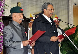 The Governor designate Brig. (Dr.) B.D. Mishra (Retd) has been sworn-in as the Governor of Arunachal Pradesh in the Darbar Hall of Raj Bhavan, Itanagar on 3rd October2017. 